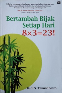 Image of Bertambah Bijak Setiap Hari 8x3=23!