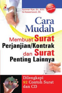 Image of Cara Mudah Membuat Surat Perjanjian /Kontrak dan Surat Penting Lainnya