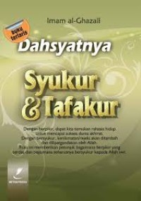 Image of Dahsyatnya Syukur dan Tafakur