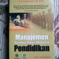 Image of Manajemen Sumber Daya Manusia : Pendidikan