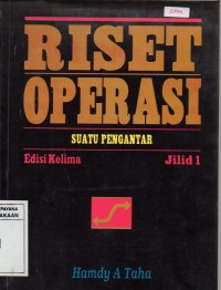Image of Riset Operasi : Suatu Pengantar