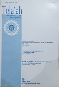 Image of Tela'ah: Jurnal Penelitian Sosial dan Keagamaan