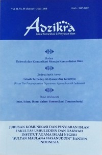 Image of Adzikra: Jurnal Komunikasi & Penyiaran Islam