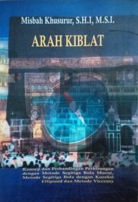 Image of Arah Kiblat (Konsep dan perbandingan perhitungan dengan metode segitiga Bola Murni, Metode Segitiga  Bola dengan  koreksi Ellipsoid dan Metode Viccenty