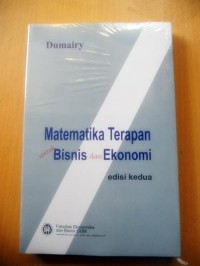 Image of Matematika Terapan untuk Bisnis dan Ekonomi