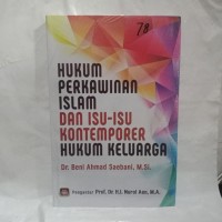 Image of Hukum perkawinan islam dan isu -isu kontemporer hukum keluarga