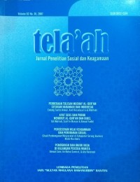 Image of Tela'ah: Jurnal Penelitian Sosial dan Keagamaan