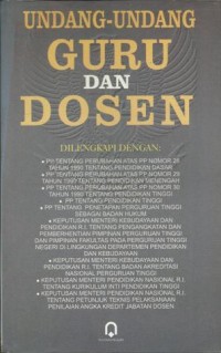 Image of Undang-Undang Guru dan Dosen